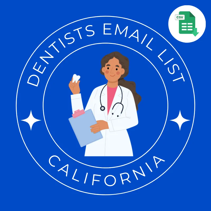 California Dentists Email List