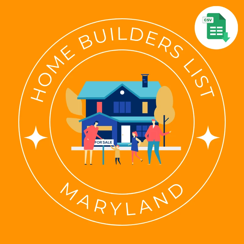 Maryland Home Builders And Contractors Email List