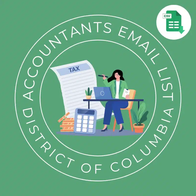 District of Columbia Accountant And CPA Email List
