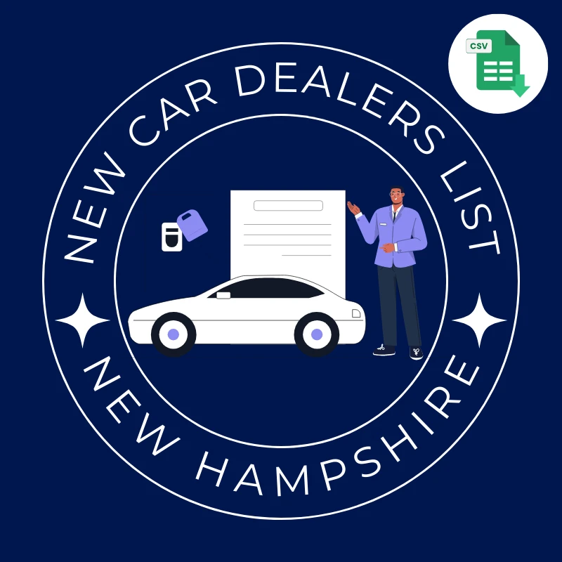 New Hampshire New Car Dealers Email List