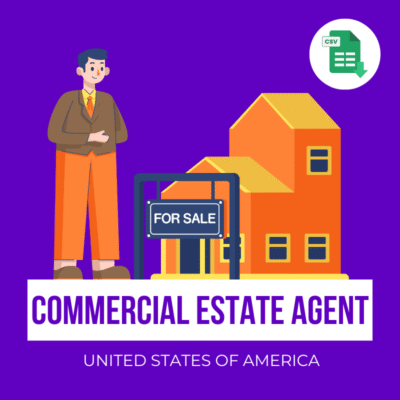 United states commercial real estate agent email list